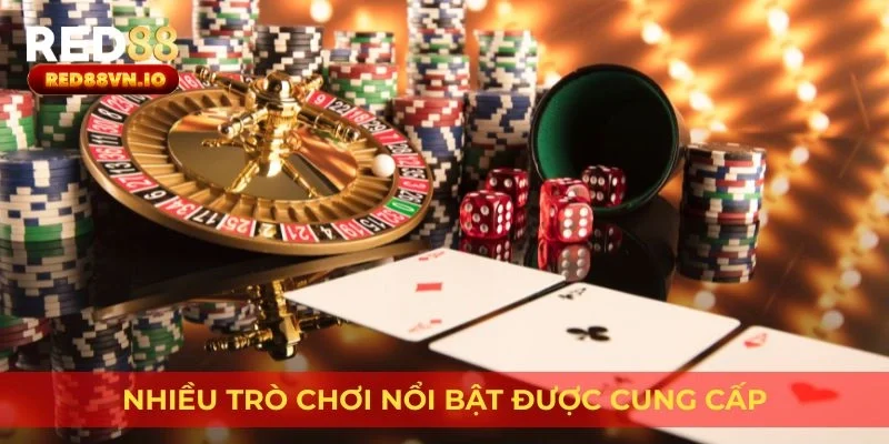 Nhiều trò chơi nổi bật được cung cấp